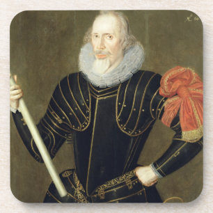 Portrait of a Man, 1593 (oil on panel) Coaster