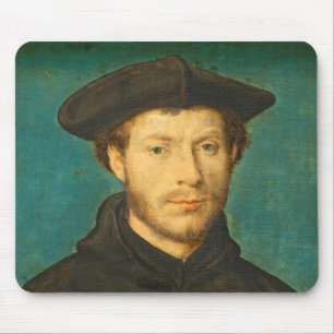Portrait of a Man, c. 1536- 40 (oil on walnut) Mouse Pad