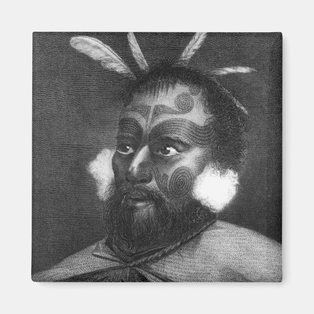 Portrait of a Man of New Zealand Magnet (Front)