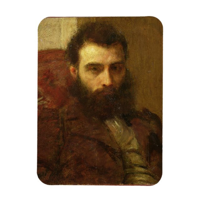 Portrait of a Man (oil on panel) Magnet (Vertical)