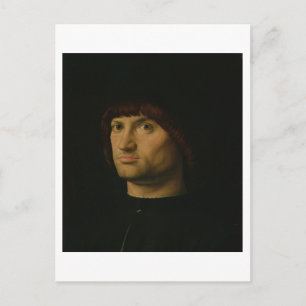 Portrait of a Man, or The Condottiere, 1475 (oil o Postcard