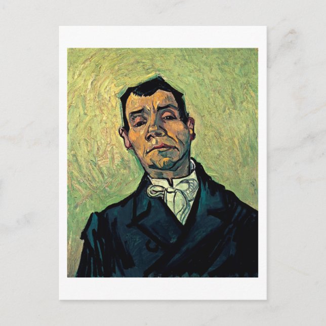 Portrait of a Man, Van Gogh Fine Art Painting Postcard (Front)