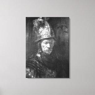 Portrait of a Man with a Golden Helmet, 1648 Canvas Print
