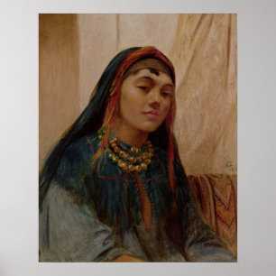 Portrait of a Middle Eastern Girl, c.1859 (oil on Poster