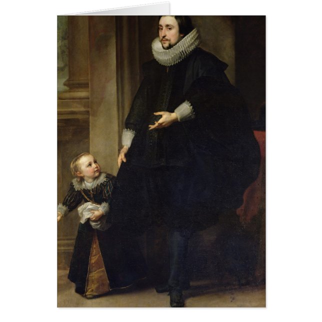 Portrait of a Nobleman and his Child (Front)