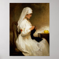 Portrait of a Nurse from the Red Cross
