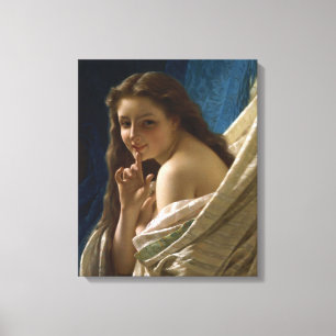 Portrait of a Passionate Young Lady Canvas Print