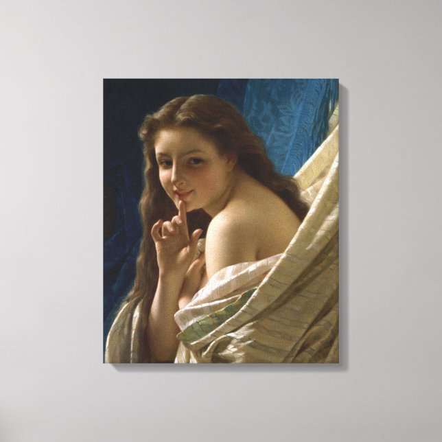 Portrait of a Passionate Young Lady Canvas Print (Front)