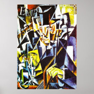 Portrait of a Philosopher, by Lyubov Popova Poster