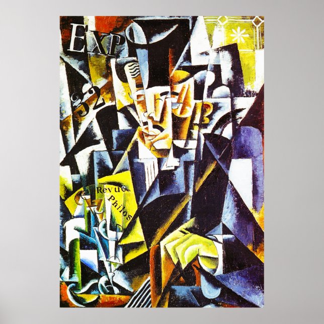 Portrait of a Philosopher, by Lyubov Popova Poster (Front)