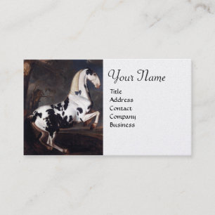 Portrait of a Piebald Monogram Business Card