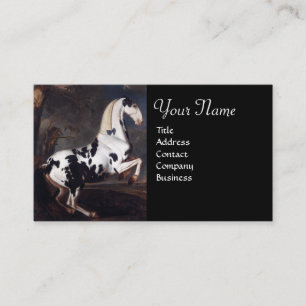 Portrait of a Piebald Monogram Business Card