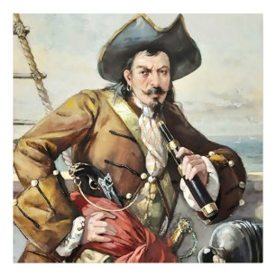 “Portrait of a Pirate” by Unknown Artist Photo Print