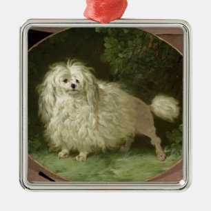 Portrait of a Poodle Metal Tree Decoration