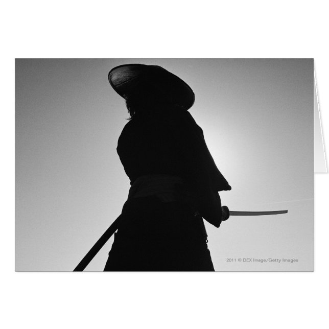 Portrait of a Samurai warrior holding a sword (Front Horizontal)