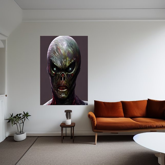 Portrait of a scary alien | AI Art Poster (Creator Uploaded)