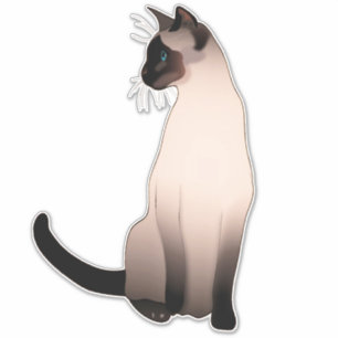 Portrait of a Seal Point Siamese Cat
