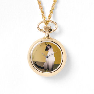Portrait of a Seal Point Siamese Cat Watch