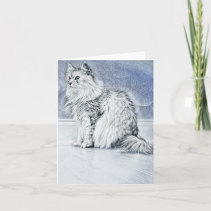 Portrait of a Siberian Note Card