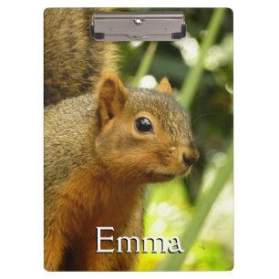 Portrait of a Squirrel Nature Animal Photography Clipboard