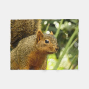 Portrait of a Squirrel Nature Animal Photography Fleece Blanket