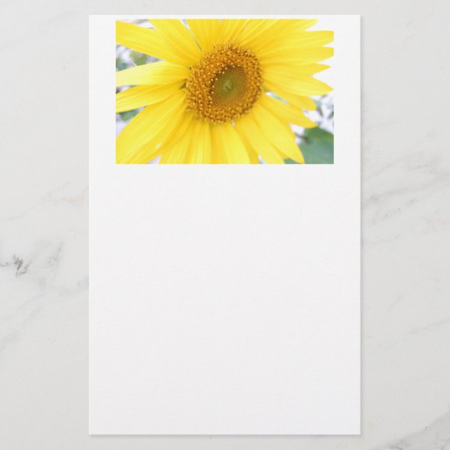 Portrait of a Sunflower Stationery (Front)
