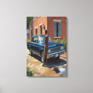 Portrait of a Thought Mid-Escape Canvas Print