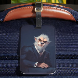 Portrait of a Werewolf in a Suit Luggage Tag