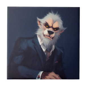 Portrait of a Werewolf in a Suit Tile