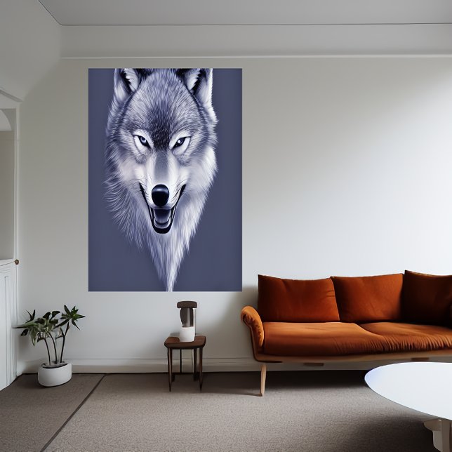 Portrait of a wolf | AI Art Poster (Creator Uploaded)