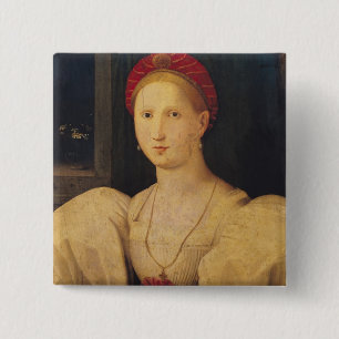 Portrait of a Woman 15 Cm Square Badge