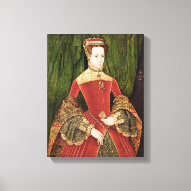 Portrait of a Woman, aged 16, previously identifie Canvas Print (Front)