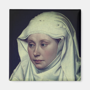 Portrait of a Woman - by Robert Campin (c. 1435) Magnet