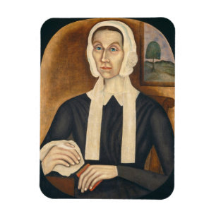 Portrait of a Woman, c. 1845 (oil on canvas) Magnet