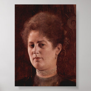 Portrait of a Woman — Gustav Klimt (1894) Poster
