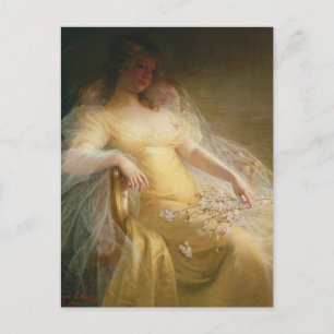 Portrait of a Woman (oil on canvas) Postcard
