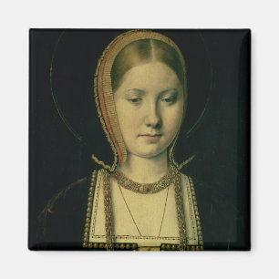 Portrait of a woman, possibly Catherine of Aragon Magnet