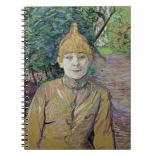 Portrait of a woman, possibly the French dancer Lo Spiral Notebook