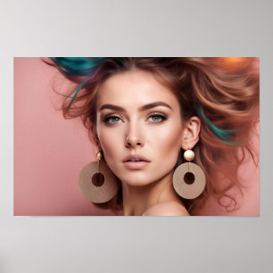 portrait of a woman	 poster