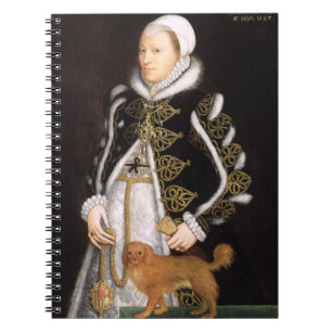 Portrait of a Woman, probably Catherine Carey, Lad Spiral Notebook