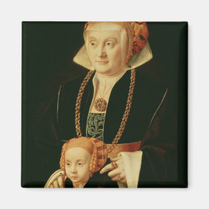 Portrait of a Woman with her Daughter Magnet