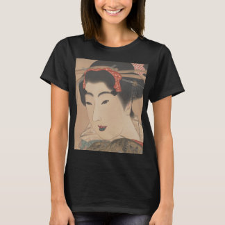 Portrait of a Woman with White Fan – Vintage Japan T-Shirt