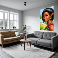 Portrait of a women elf human hybrid | AI Art
