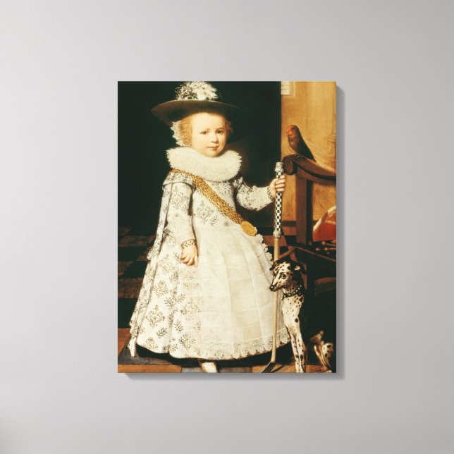 Portrait of a Young Boy Canvas Print (Front)
