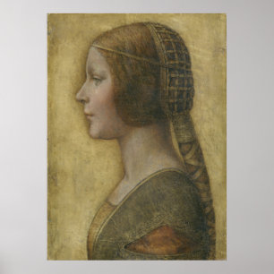 Portrait of a Young Fiancee by Leonardo da Vinci Poster