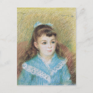 Portrait of a Young Girl (Elizabeth Maitre) Renoir Postcard