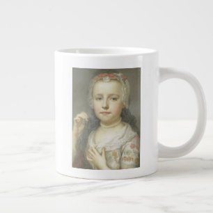 Portrait of a Young Girl Large Coffee Mug