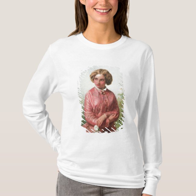 Portrait of a young girl with a rose T-Shirt (Front)