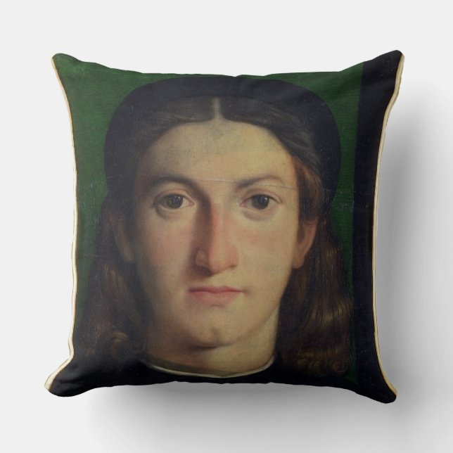 Portrait of a Young Man, c.1505 (oil on panel) Cushion (Front)