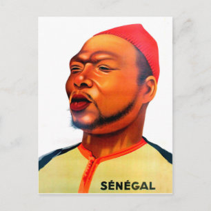 Portrait of a young man from Senegal, Africa Postcard